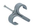 Double Cable Clip, Plug-In, Polyamide, Grey, 16 ... 19mm